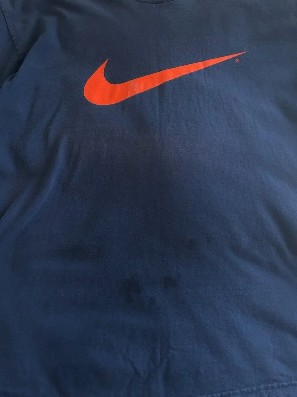 Vintage 90s  Nike Syracuse Orangemen Big Swoosh Logo Tee Size XXL